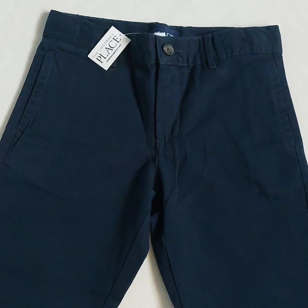 The‎ Children's Place Husky  Boys uniform chino Pants adjustable Waist Size 6